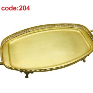 سینی بیضی ایتالیایی برنزی204b