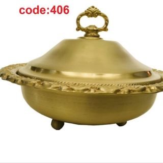 شکلات خوری درب دار برنزی 406b